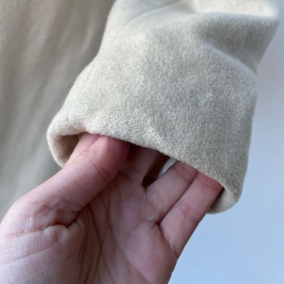 VTG 50s Lorendale 100% Cashmere Ivory Wrap Coat Portrait Collar S/M - Picture 10 of 16